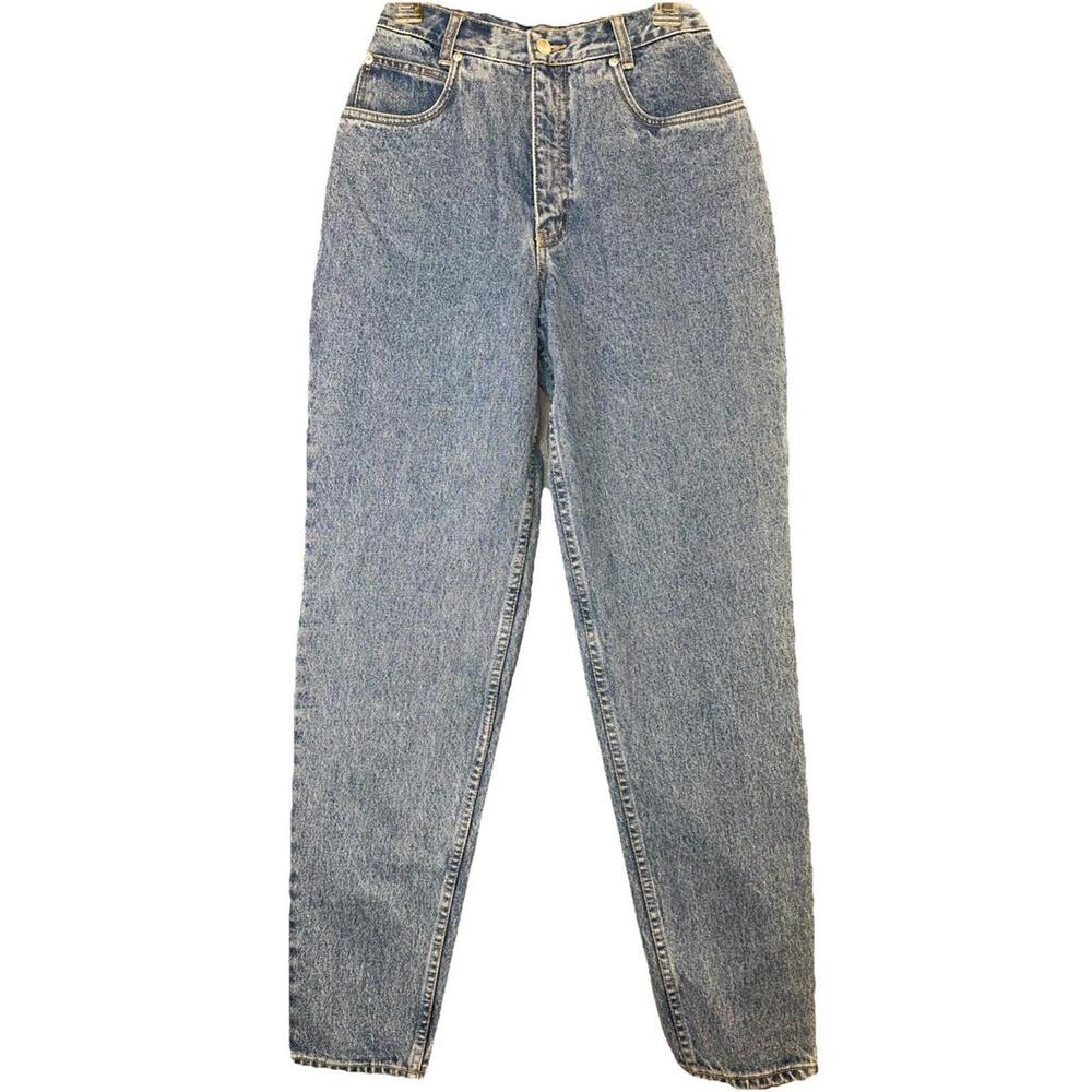 Vintage 80s Lawman Jeans High Rise Tapered Made in Hong Kong NOS Size 9